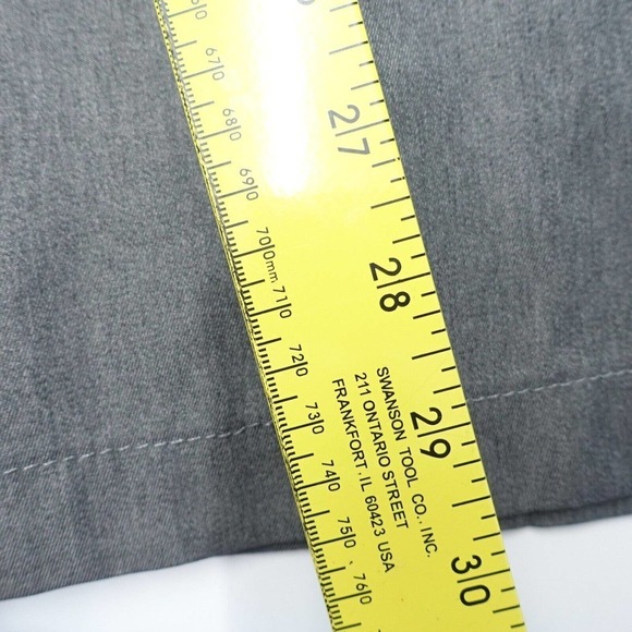 Greg Norman Pants Men's 38 X 30 Gray Slash Pockets Chino High-Rise Straight - Picture 2 of 8
